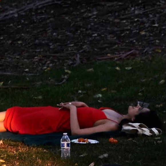 Silky Orange Slip Dress - Forever 21 - Picture 8 of 8